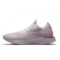 Nike Epic React Flyknit Hombre/Mujer Pearl Rosa/Barely Rose AQ0067-600