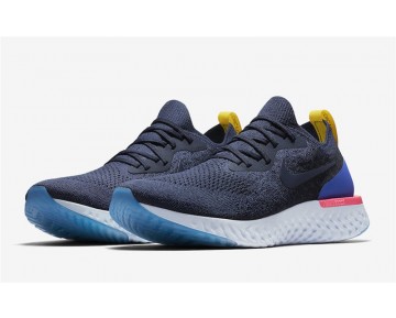 Nike Epic React Flyknit Hombre/Mujer Azul AQ0067-400