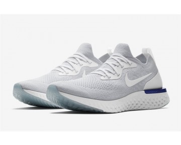 Nike Epic React Flyknit Hombre/Mujer "White Fusion" Blancas Fusion AQ0067-100